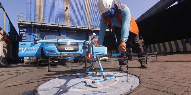 ATI IMPLEMENTA INNOVADOR SISTEMA DE LIMPIEZA CON DRONES EN EL PUERTO