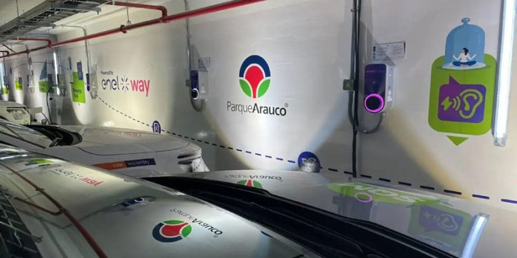 PARQUE ARAUCO IMPULSA LA ELECTROMOVILIDAD Y YA CONCENTRA EL 20% DE LOS CARGADORES SEMI-RÁPIDOS DE VEHÍCULOS DEL PAÍS