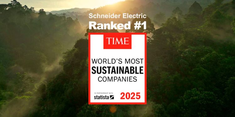 POR SEGUNDO AÑO CONSECUTIVO: SCHNEIDER ELECTRIC RECONOCIDA COMO LA EMPRESA MÁS SOSTENIBLE DEL MUNDO POR TIME Y STATISTA