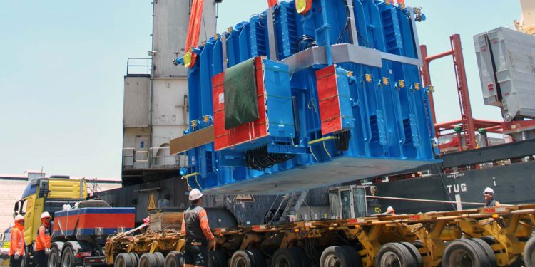 ITI CONCRETA EXITOSA DESCARGA DE TRANSFORMADORES DE 122 TONELADAS