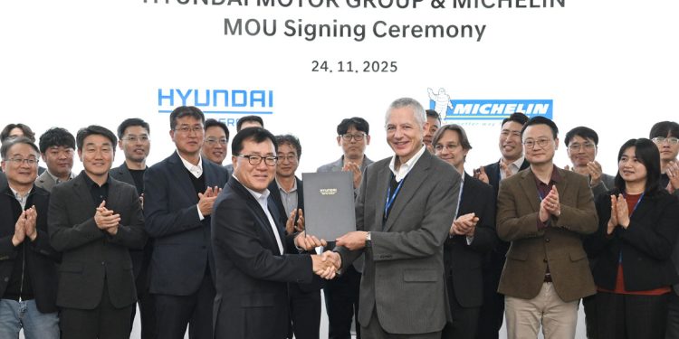 MICHELIN Y HYUNDAI MOTOR GROUP SE ASOCIAN PARA ACELERAR LAS TECNOLOGÍAS DE NEUMÁTICOS DE PRÓXIMA GENERACIÓN PARA LA MOVILIDAD DEL FUTURO