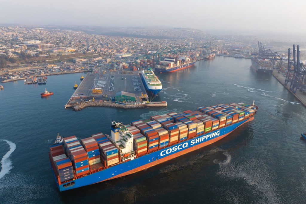 EL PRINCIPAL PUERTO DE CHILE TRANSFIRIÓ 3.861.752 TONELADAS ENTRE ENERO Y FEBRERO, IMPULSADO POR EL ALZA DE LA CARGA CONTENERIZADA Y LA CARGA FRACCIONADA.
